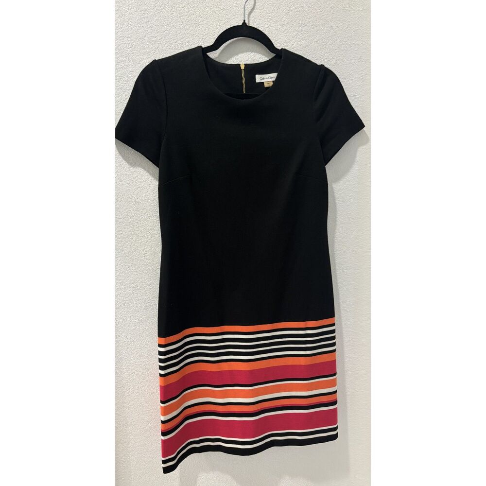 Calvin Klein Striped Shift Dress